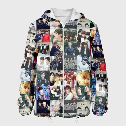 Мужская куртка 3D BTS Collage