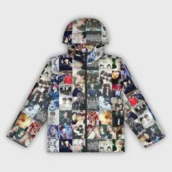 Женская ветровка 3D BTS Collage