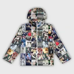 Женская ветровка 3D BTS Collage