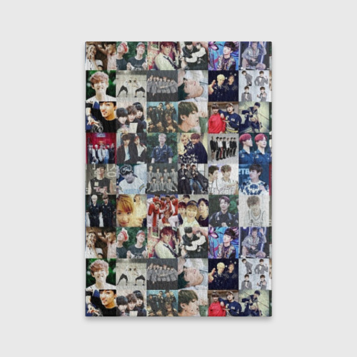 Обложка для паспорта матовая кожа BTS Collage Фото 01 Обложка для паспорта матовая кожа BTS Collage Фото 01