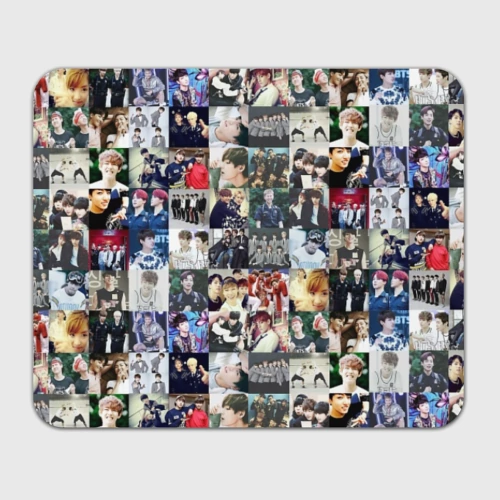 Прямоугольный коврик для мышки BTS Collage