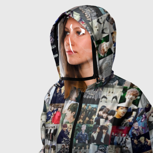 Ветровка 3D с защитным экраном BTS Collage Фото 01 Ветровка 3D с защитным экраном BTS Collage Фото 01
