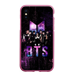 Чехол для iPhone XS Max матовый BTS