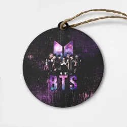 Деревянная игрушка круг BTS
