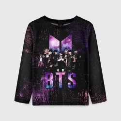Детский лонгслив 3D BTS