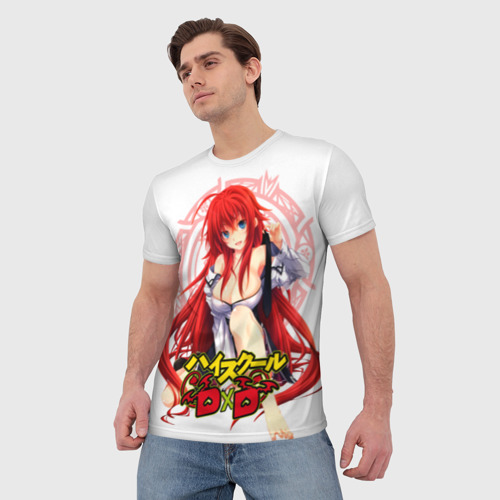 Мужская футболка 3D High School DxD, Риас, цвет 3D печать - фото 3