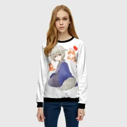 Женский свитшот 3D Очень приятно Бог - фото 2