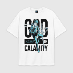 Мужская футболка Oversize хлопок texturе God of calamity. Noragami