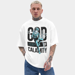 Мужская футболка Oversize хлопок texturе God of calamity. Noragami - фото 2