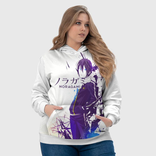 Женская толстовка 3D Noragami Yato blue, цвет 3D печать - фото 6