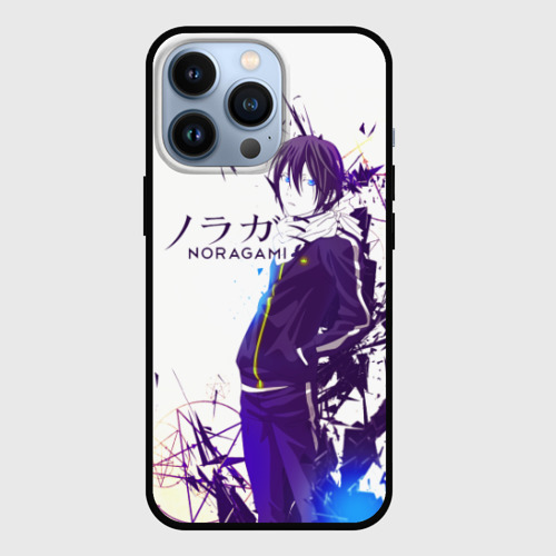 Чехол для iPhone 13 Pro Noragami Yato blue, цвет черный