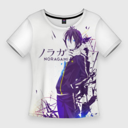 Женская футболка 3D Slim Noragami Yato blue