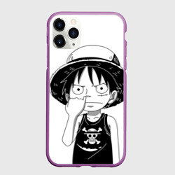 Чехол для iPhone 11 Pro матовый Палец в носу One Piece