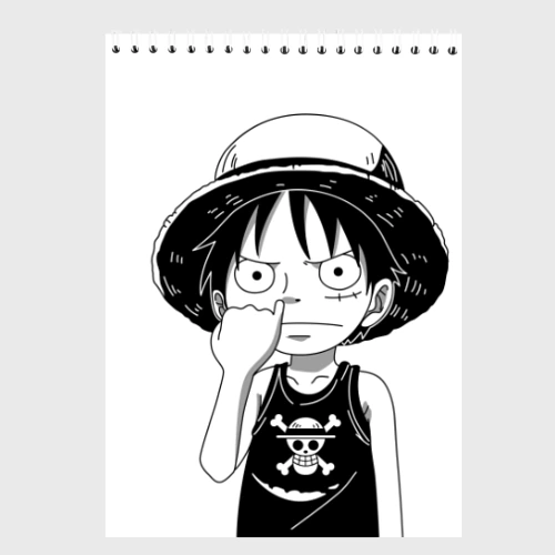 Скетчбук Палец в носу One Piece