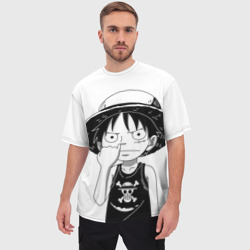 Мужская футболка oversize 3D Палец в носу One Piece - фото 2