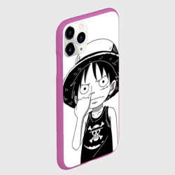 Чехол для iPhone 11 Pro матовый Палец в носу One Piece - фото 2