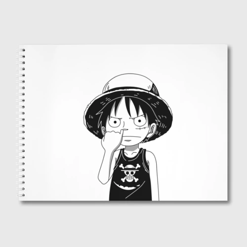 Альбом для рисования Палец в носу One Piece