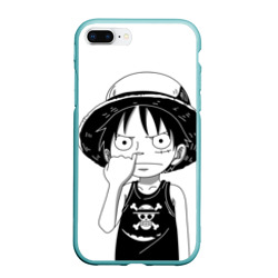 Чехол для iPhone 7Plus/8 Plus матовый Палец в носу One Piece