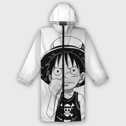 Женский дождевик 3D Палец в носу One Piece, цвет белый