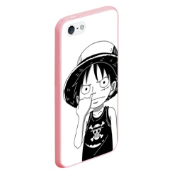 Чехол для iPhone 5/5S матовый Палец в носу One Piece - фото 2