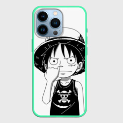 Чехол для iPhone 13 Pro палец в носу One Piece
