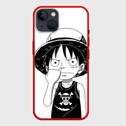 Чехол для iPhone 14 Палец в носу One Piece