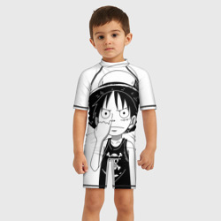Детский купальный костюм 3D Палец в носу One Piece - фото 2