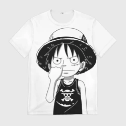 Мужская футболка 3D Палец в носу One Piece