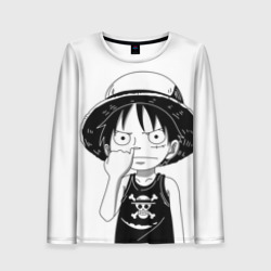 Женский лонгслив 3D Палец в носу One Piece