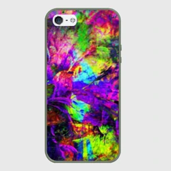 Чехол для iPhone 5/5S матовый Буйство цвета