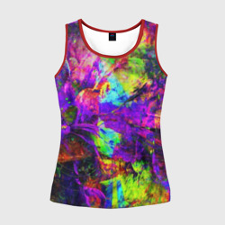 Женская майка 3D Буйство цвета