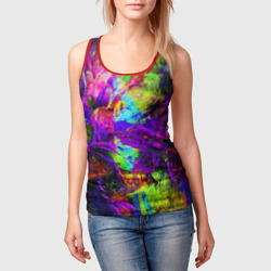 Женская майка 3D Буйство цвета - фото 2