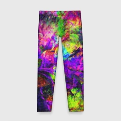 Детские леггинсы 3D Буйство цвета