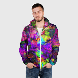 Мужская ветровка 3D Буйство цвета - фото 2