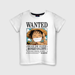 Детская футболка хлопок Разыскивается живой или мертвый One Piece