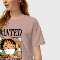 Женская футболка хлопок Oversize One Piece - фото 2