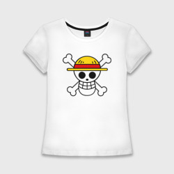 Женская футболка хлопок Slim One Piece скелет