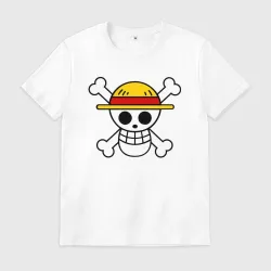 Мужская футболка хлопок One Piece скелет