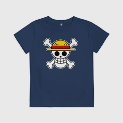 Детская футболка хлопок One Piece скелет