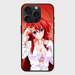 Чехол силиконовый для Apple iPhone 15 Pro Мax матовый High School DxD, Риас