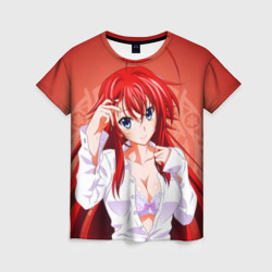 Женская футболка 3D High School DxD, Риас