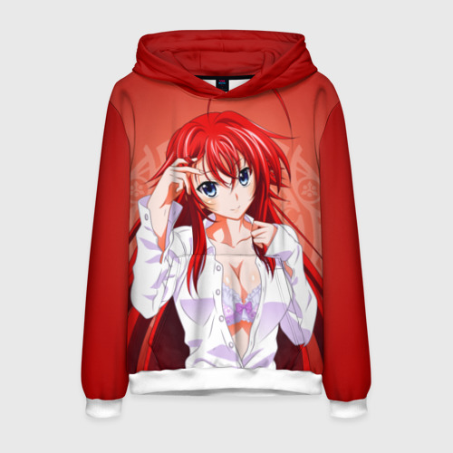 Мужская толстовка 3D High School DxD, Риас, цвет белый