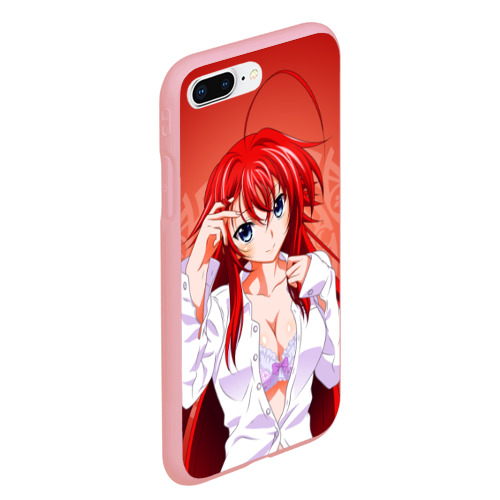 Чехол для iPhone 7Plus/8 Plus матовый High School DxD, Риас, цвет баблгам - фото 3