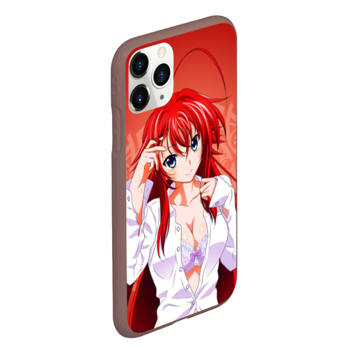 Чехол для iPhone 11 Pro Max матовый High School DxD, Риас, цвет коричневый - фото 3