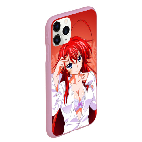 Чехол для iPhone 11 Pro Max матовый High School DxD, Риас, цвет розовый - фото 3