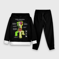 Детский костюм с толстовкой 3D Майнкрафт, Крипер