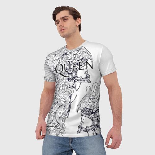 Мужская футболка 3D Queen , цвет 3D печать - фото 3