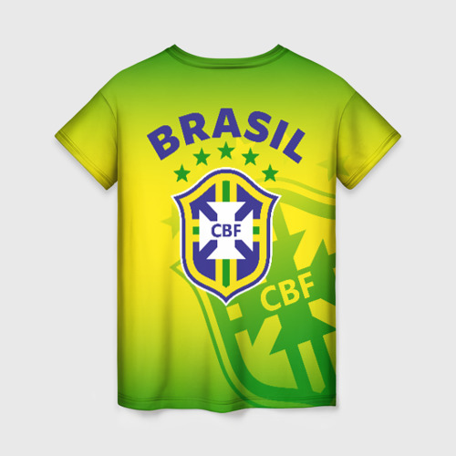 Женская футболка 3D Бразилия, цвет 3D печать - фото 2