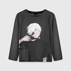 Детский лонгслив 3D Kaneki Ken снимает маску