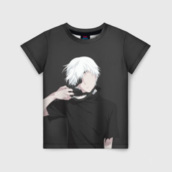 Детская футболка 3D Kaneki Ken снимает маску